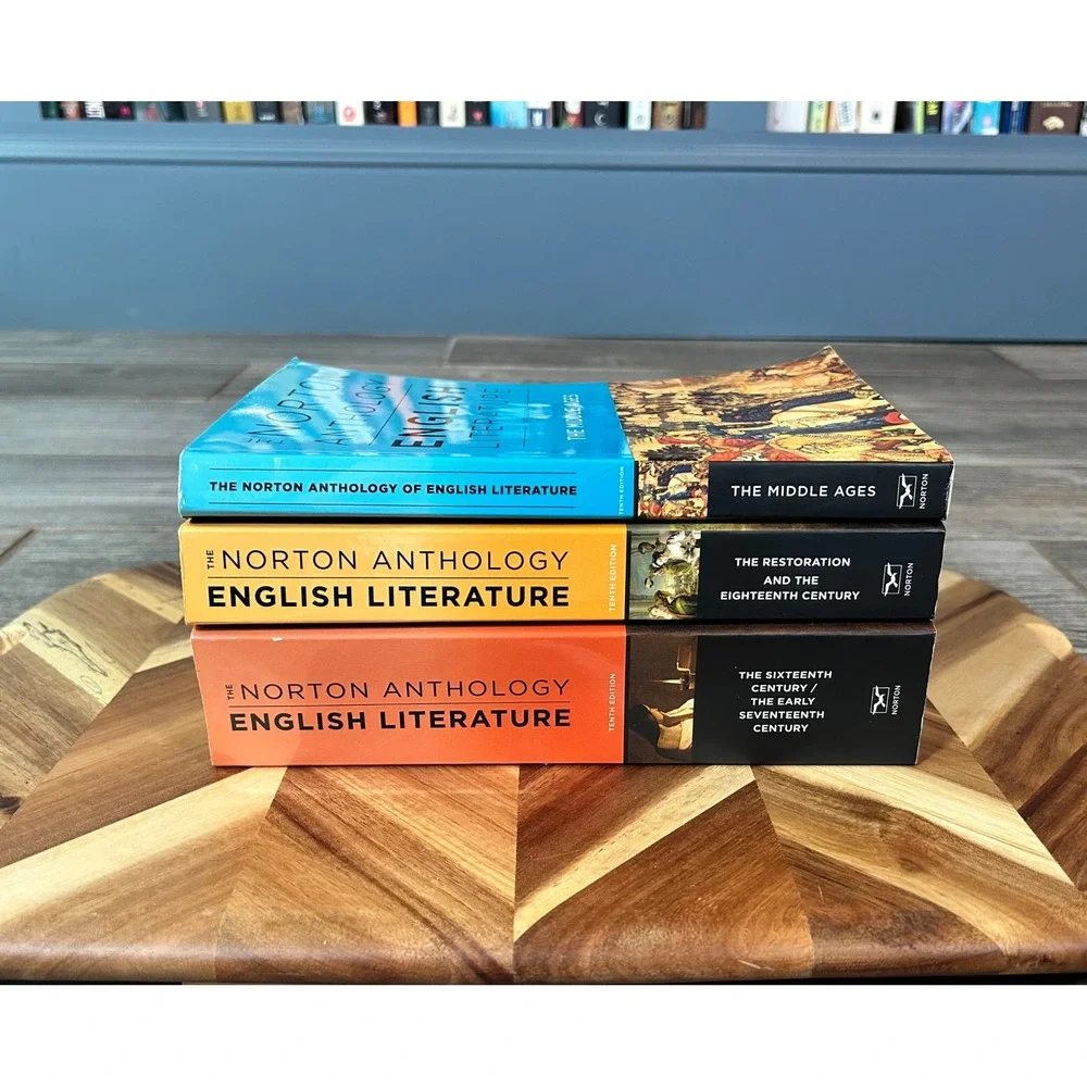 Norton Anthology of English Literature 10th Edition 3 Volume Lot Middle Ages
